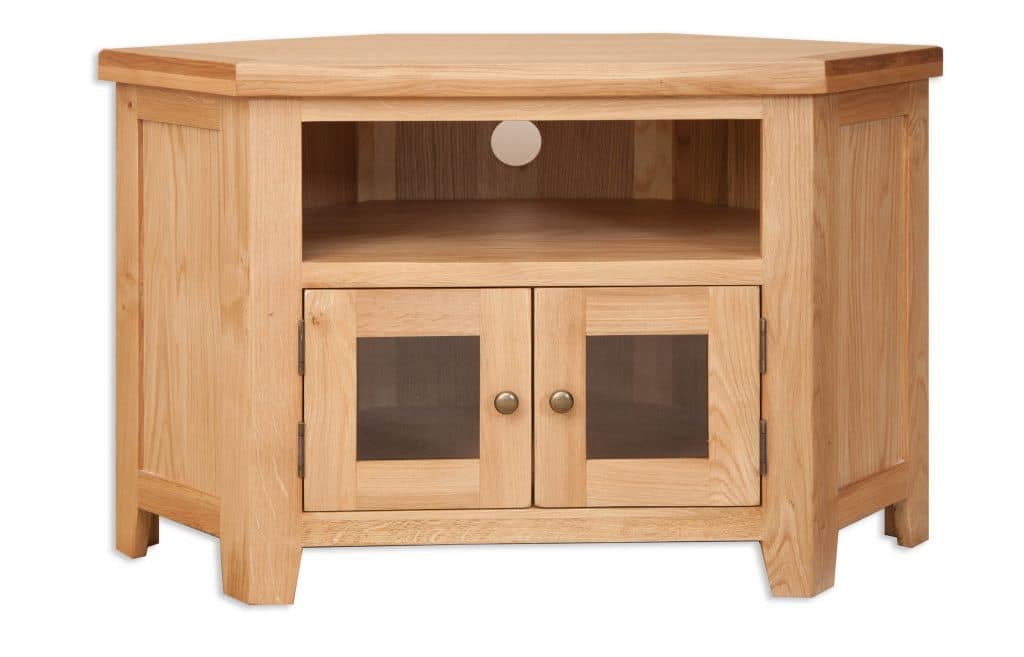 Glazed Corner TV Cabinet