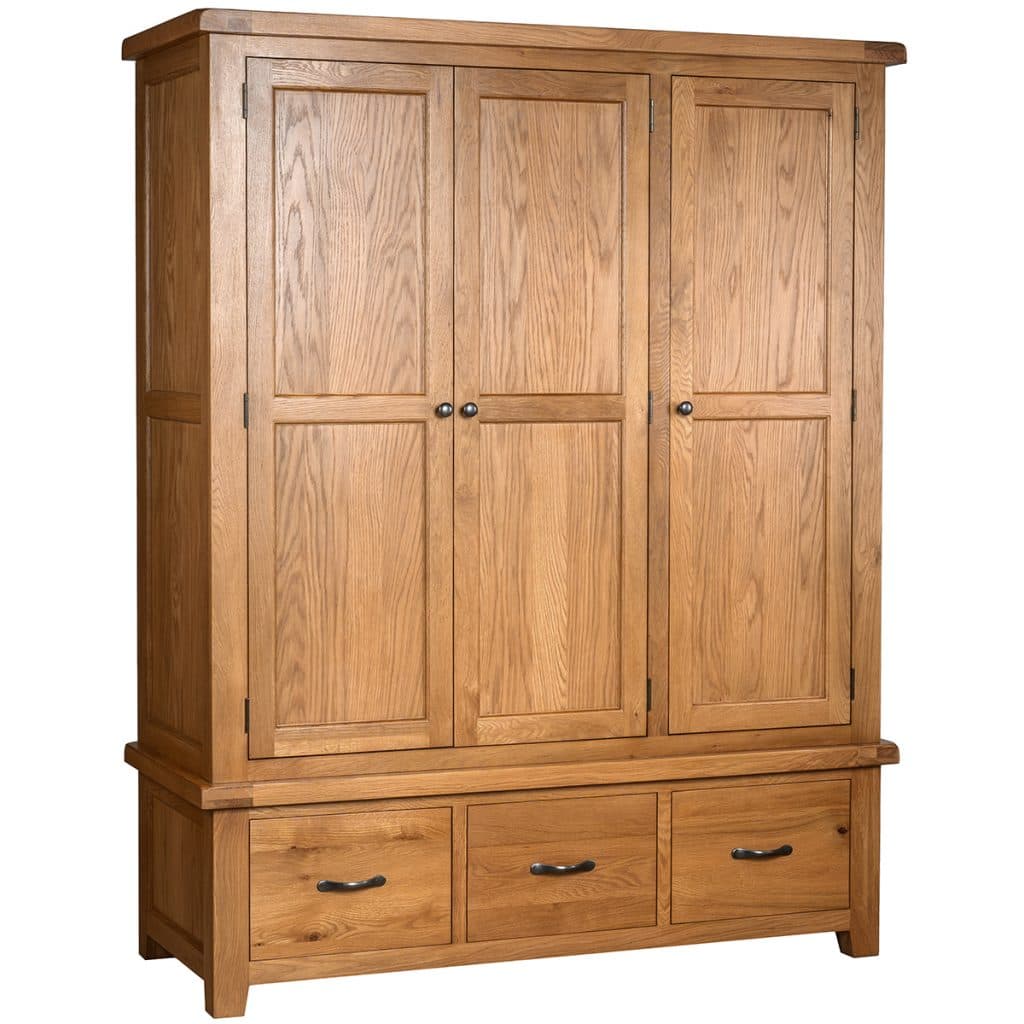 3 Drawer Triple Robe