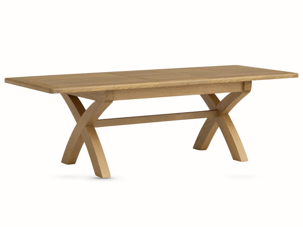 Large Crossed Leg Extending Table