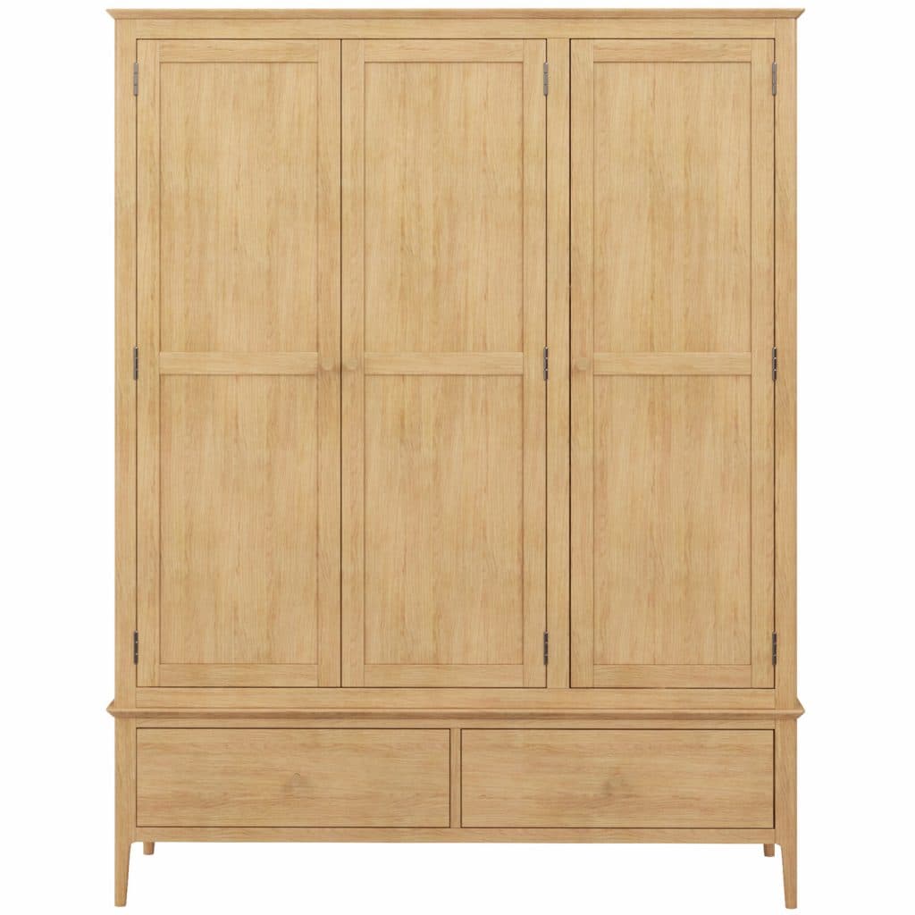 Triple Robe With Drawer & Shelves