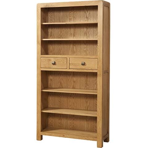 Tall Bookcase With 2 Drawers