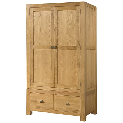Double Wardrobe With 2 Drawers