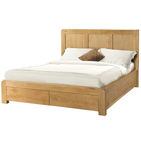 4'6" Bed With 2 Storage Drawers