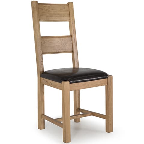 Dining Chair - Brown PU Seat