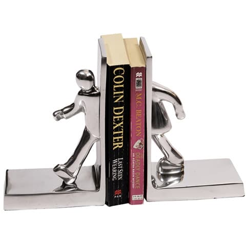 Aluminium Man Bookends