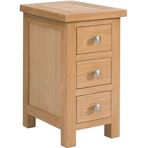 Narrow 3 Drawer Bedside