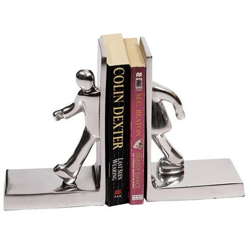Aluminium Man Bookends