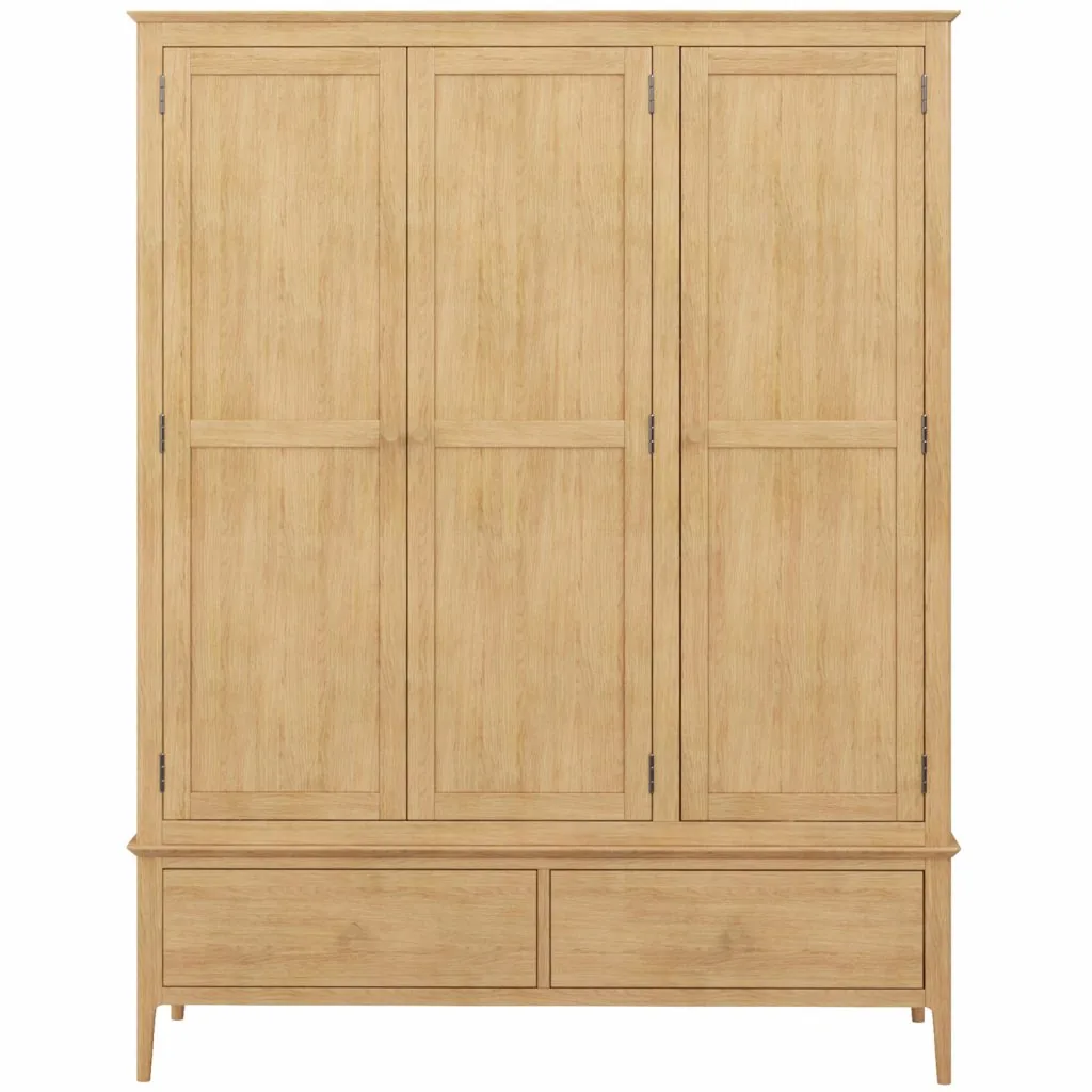 Triple Robe With Drawer & Shelves